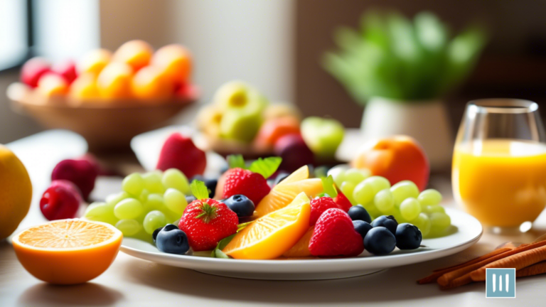 Vibrant and nutritious heart-healthy meal featuring a variety of colorful fruits, vegetables, lean proteins, and whole grains arranged on a plate, bathed in bright natural light