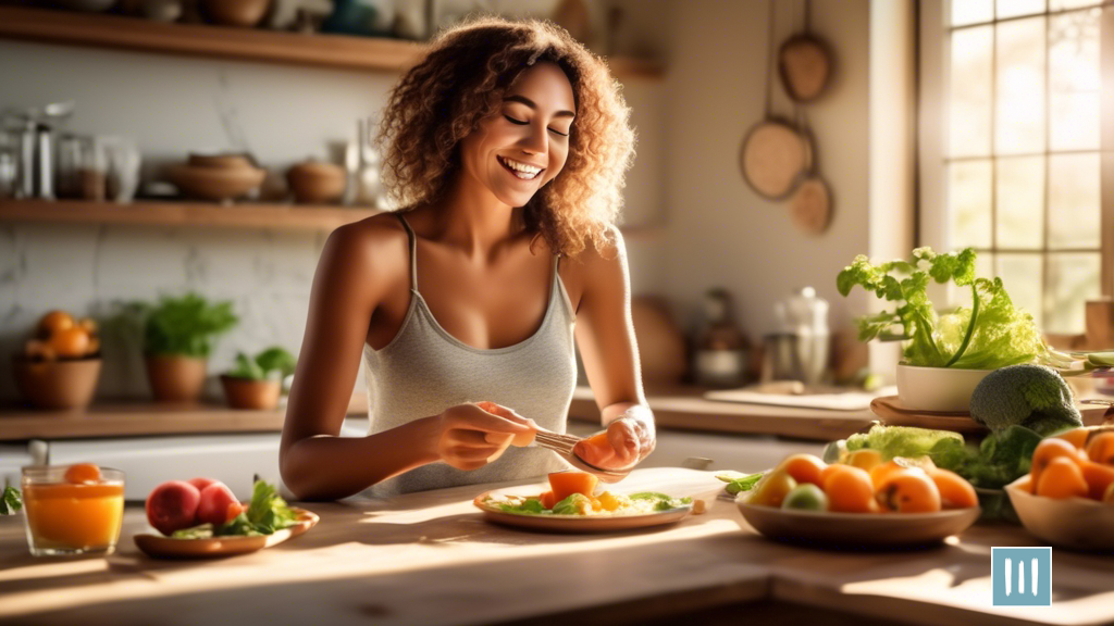 Experience the Benefits of Intermittent Fasting with a Nourishing Morning Meal in a Sunlit Kitchen