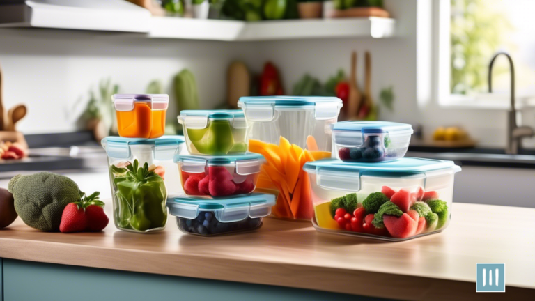 Vibrant meal prep containers filled with fresh, colorful fruits, vegetables, and lean proteins, maximizing weight loss journey for balanced meal planning.