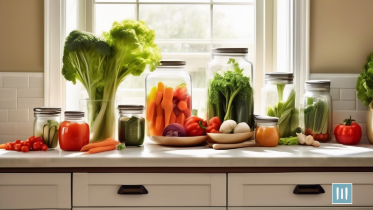 Mastering Meal Prep: Essential Tips For Balanced Meal Planning - A vibrant display of freshly chopped vegetables neatly organized in glass containers on a light-filled kitchen countertop.
